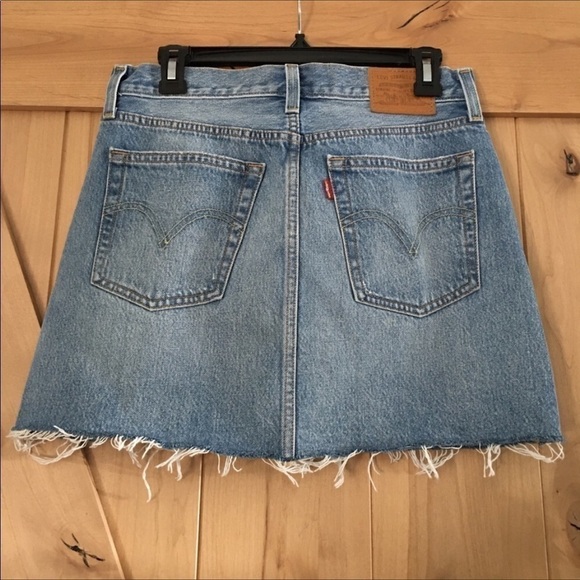 Revolve Levi’s Premium Denim Tuxedo Stripe Skirt - Picture 2 of 4